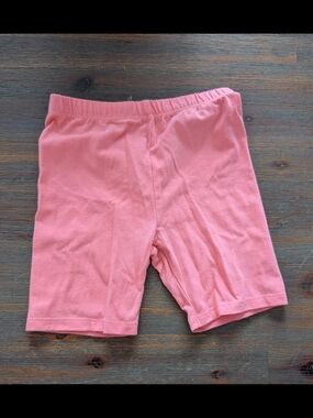 Tag Soft Pink Kids Biker Shorts